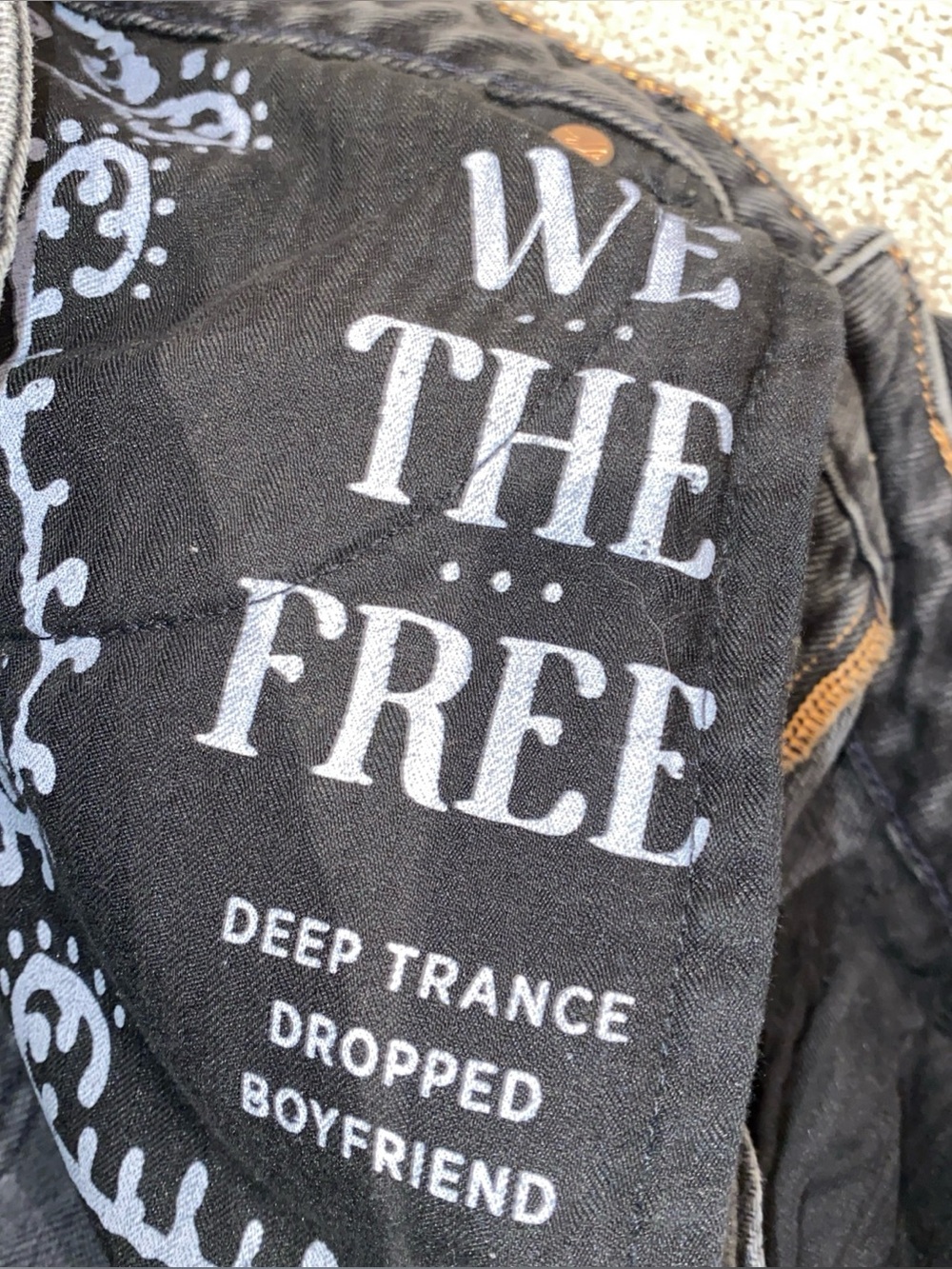 Free People Black Washed Boyfriend Jeans - Picture 6 of 11